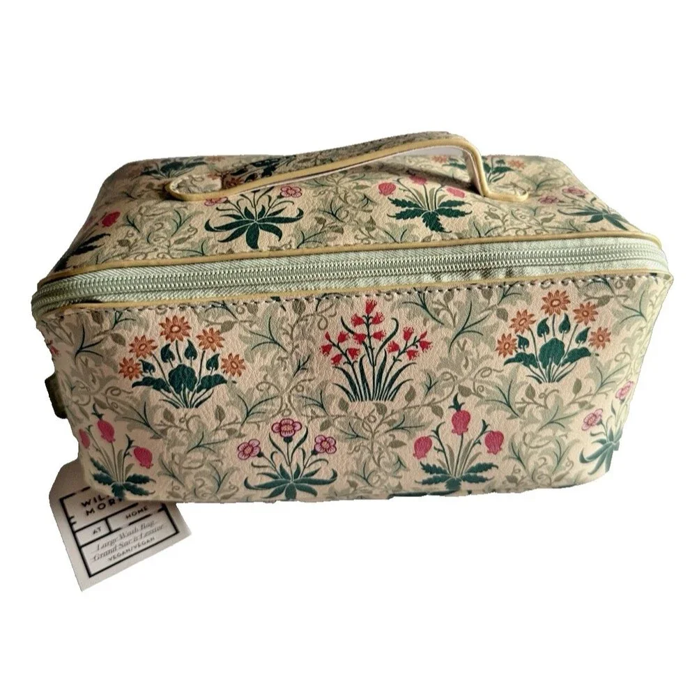 William Morris Celandine Green Beauty Washbag Toiletry Make-Up Bag Travel Bag